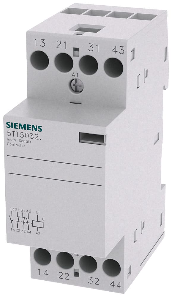 SIEMENS - SIE5TT50320 Contattore INSTA con 2 contatti NO, e contatto 2NC per AC 230 V, 400 V 25 A