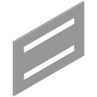 SIEMENS - SIE8GK96082KK20 COPERT. MODULARI 1/4 GIRO 2X24UM H400 B6