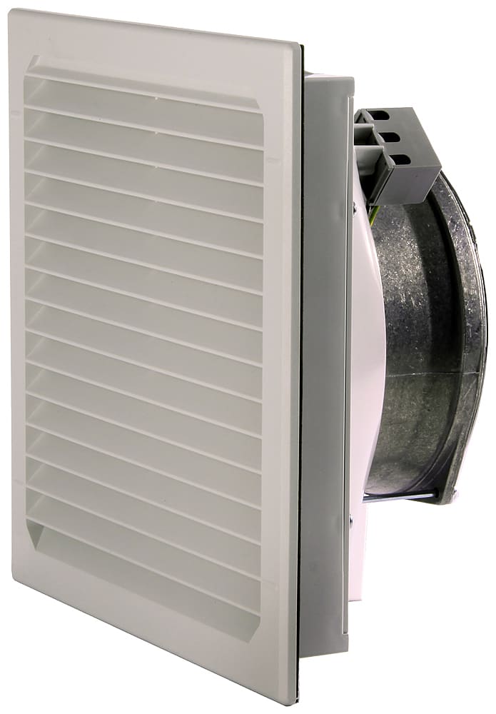 SIEMENS - SIE8MR64236LV41 Ventilatore con filtro, sfinestratura: La: 223 mm, A: 223 mm, RAL 7035, IP54, EMC
