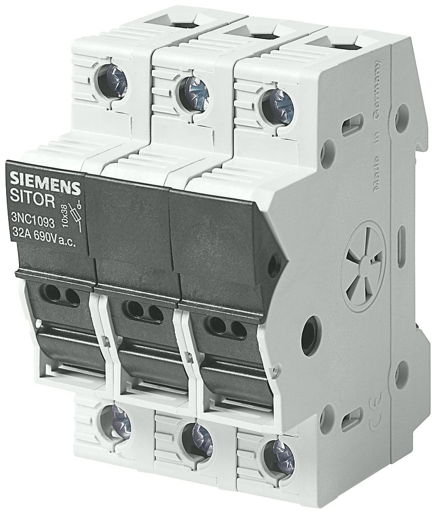 SIEMENS - SIE3NC1093 Interruttore di manovra-fusibile SITOR 10 x 38, fino a 32 A, AC 690 V, a 3 poli
