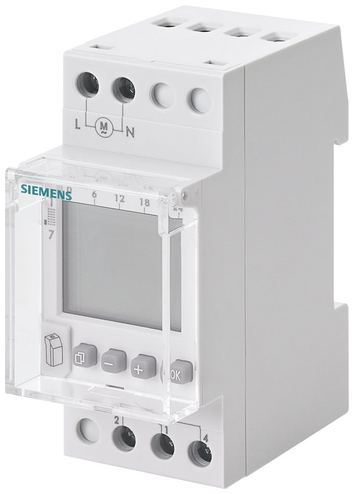 SIEMENS - SIE7LF45210 Orologio interruttore settimanale Profi Digital, 230 V 16 A, 1 canale, 2UM