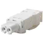 SIEMENS - SIE8MR22101A Accessori, lampada LED 025, presa AC per lato dingresso, colore bianco.