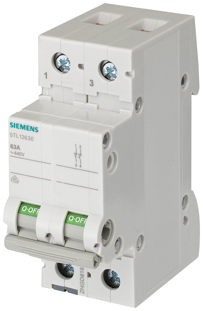 SIEMENS - SIE5TL12920 INT.MAN-SEZ 2P 125A 400VCA ACC.CA 2UM