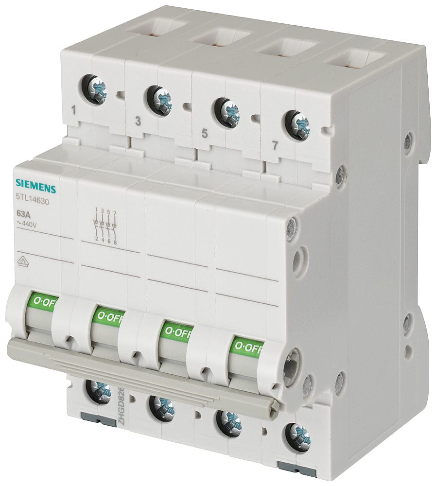 SIEMENS - SIE5TL14400 INT.MAN-SEZ 4P 40A 400VCA ACC.CA 4UM