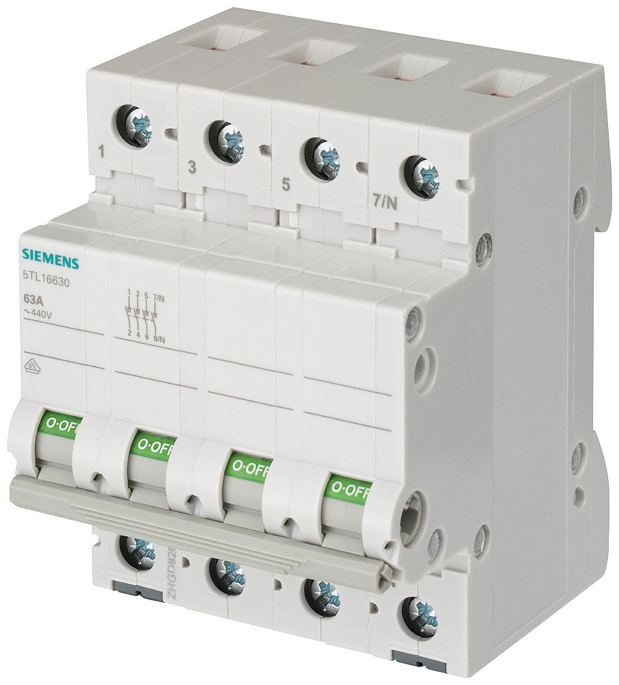 SIEMENS - SIE5TL16400 INT.MAN-SEZ 3P+N 40A 400VCA ACC.CA 4UM