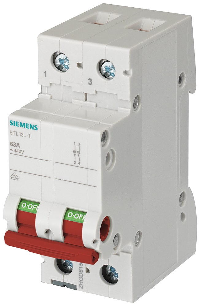 SIEMENS - SIE5TL12911 INT.MAN-SEZ 2P100A 400VCA A.CA L.ROS.2UM