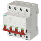 SIEMENS - SIE5TL16911 Interruttore ON/OFF 100 A 3 poli+N, con leva rossa
