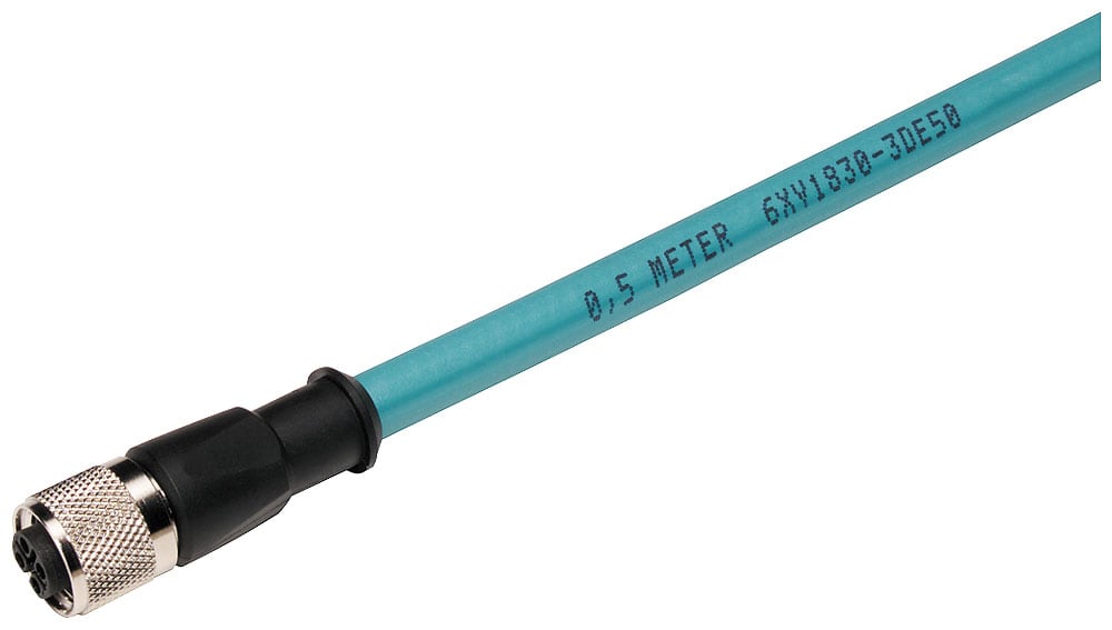 SIEMENS - SIE6XV18303DN10 Cavo PB;2 x M12;10 m; 2 x B-coded; IP65, IP67; PUR; robusto