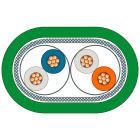 SIEMENS - SIE6XV18502JN10 TP CORD 9/RJ45 10 M
