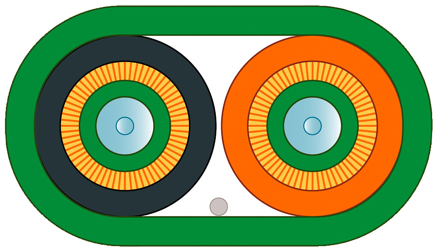 SIEMENS - SIE6XV18735AT15 FO STANDARD CABLE 50/125 150 M, LC-PLUG