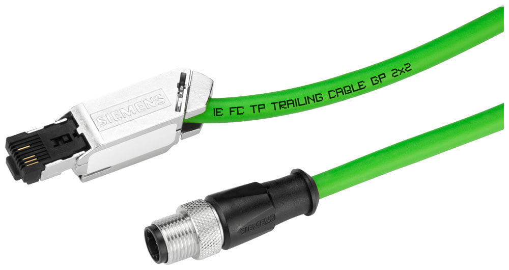 SIEMENS - SIE6XV18715TN15 IE CONNECTING CABLE M12-180/IE RJ 45 15M