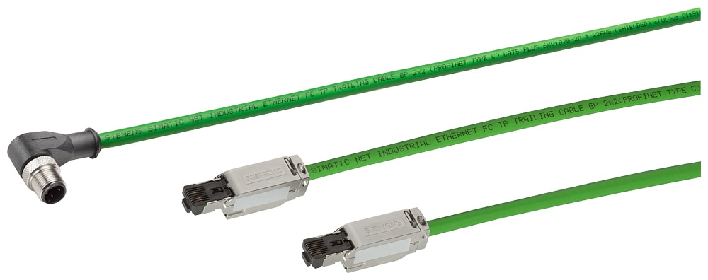 SIEMENS - SIE6XV18715BN10 Cavo IE, IE FC; 2 x RJ45; 2x2; 10 m; Cat5e, Classe D; PVC; robusto