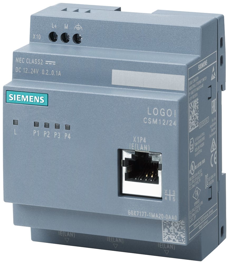 SIEMENS - SIE6GK71771MA200AA0 LOGO! CSM12/24 MODULO SWITCH COMPATTO