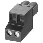 SIEMENS - SIE6GK59800BB000AA5 Blocco morsetti a vite p. SCALANCE X/W/S/M, a 2 poli p. contatto di segn., DC24V
