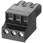 SIEMENS - SIE6GK59801CB000DA5 Blocco morsetti a 3 poli per alim. tensione CP S7-1200, pezzo di ricambio, 5 pz