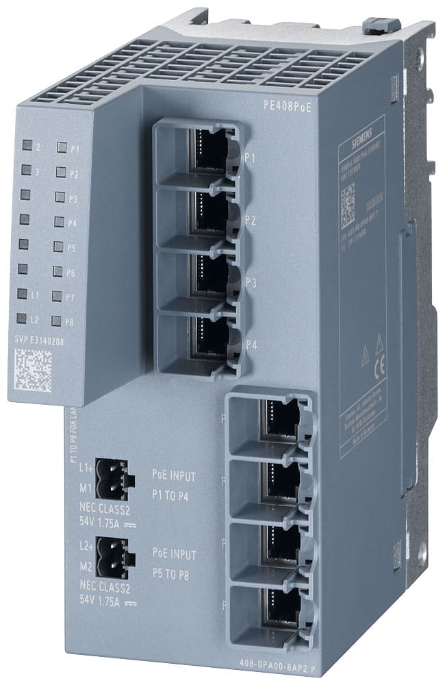 SIEMENS - SIE6GK54080PA008AP2 PORT EXTENDER PE408POE