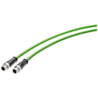 SIEMENS - SIE6XV18718AE50 Cavo IE; 2 x M12; 2x2; 0,5 m; 2 x D-cod.; Cat5e;PVC; mediamente robusto