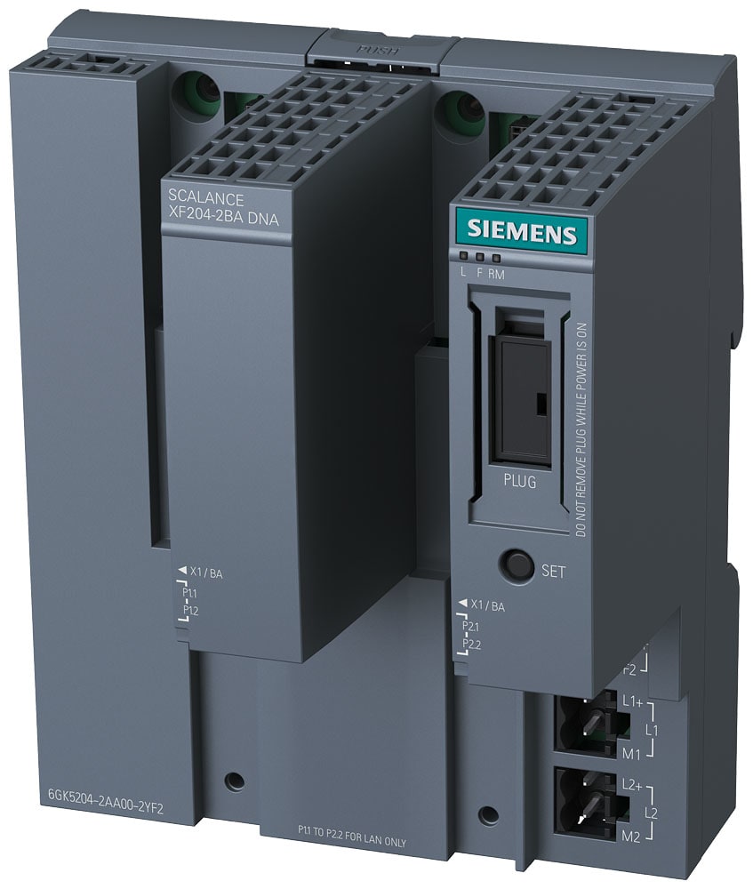 SIEMENS - SIE6GK52040BA002YF2 SCALANCE XF204 DNA-2XBA RJ45 PRE-ASSEMB.