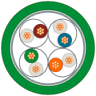 SIEMENS - SIE6XV18703QE50 TP CORD RJ45/RJ45 0.5M