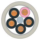 SIEMENS - SIE6XV18308AH10 ENERGY CABLE 5 WIRE SOLD BY THE M
