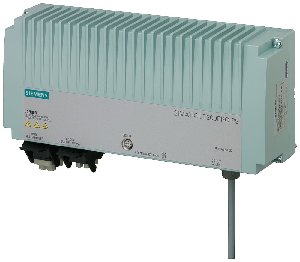 SIEMENS - SIE6ES71484PC000HA0 SIMATIC ET200PRO PS 24 V/8 A, IP67