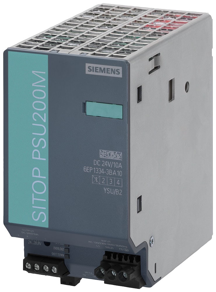 SIEMENS - SIE6EP13343BA10 Alimentatore SITOP PSU200M, mono e bifase DC 24 V/10 A