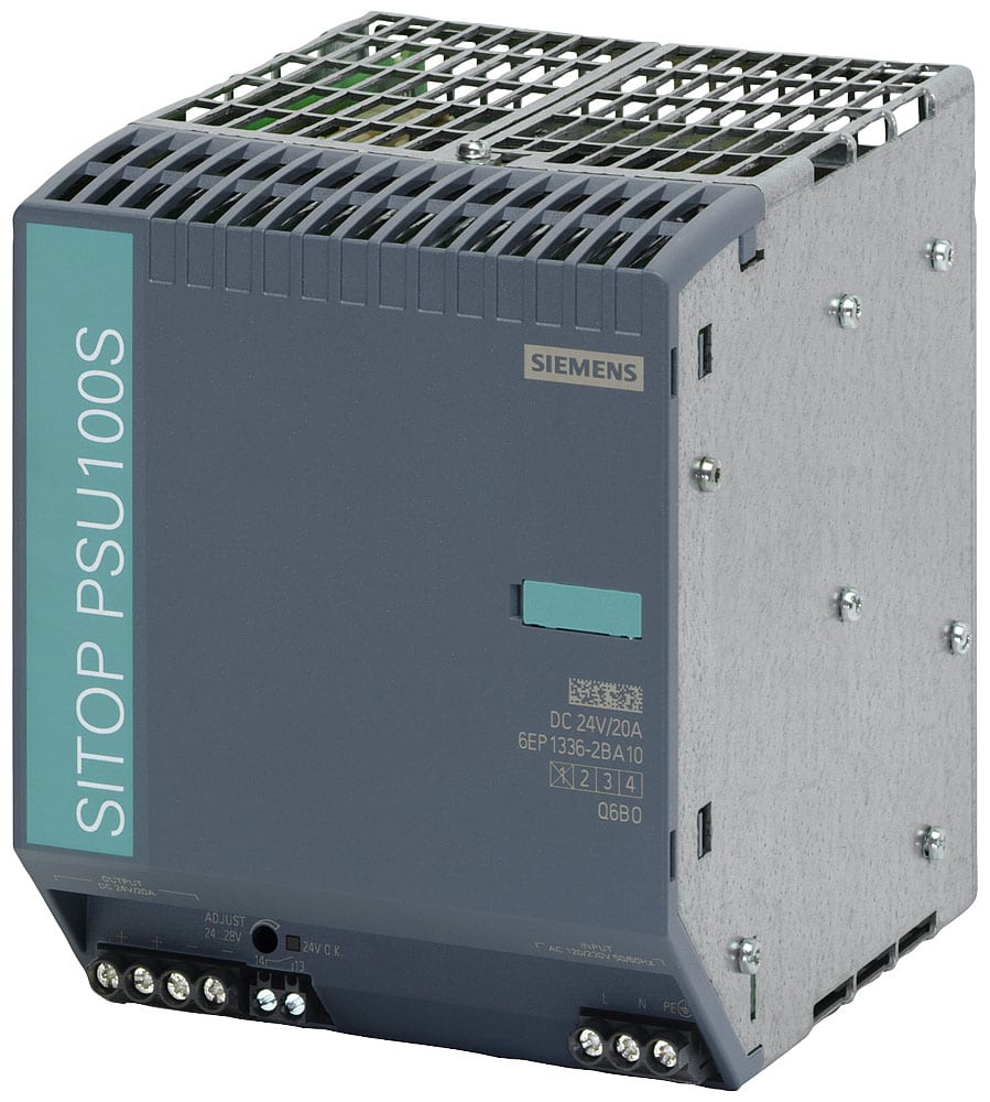 SIEMENS - SIE6EP13362BA10 Alimentatore SITOP PSU100S, monofase DC 24 V/20 A