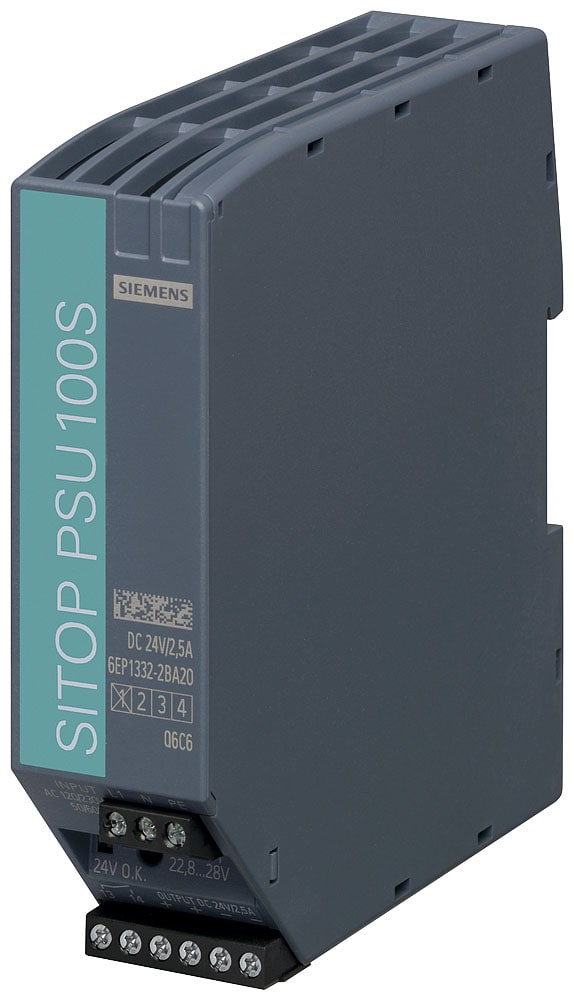 SIEMENS - SIE6EP13322BA20 Alimentatore SITOP PSU100S, monofase DC 24 V/2,5 A