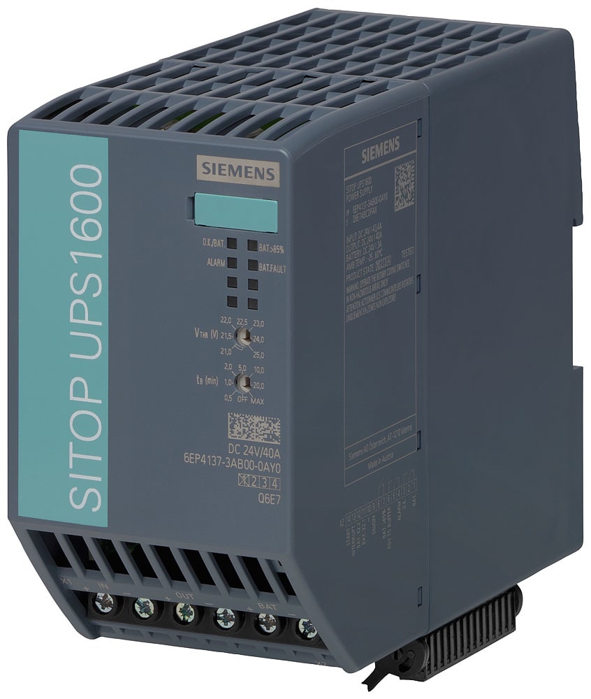 SIEMENS - SIE6EP41373AB000AY0 Alimentatore di continuità SITOP UPS1600, DC 24 V/40 A