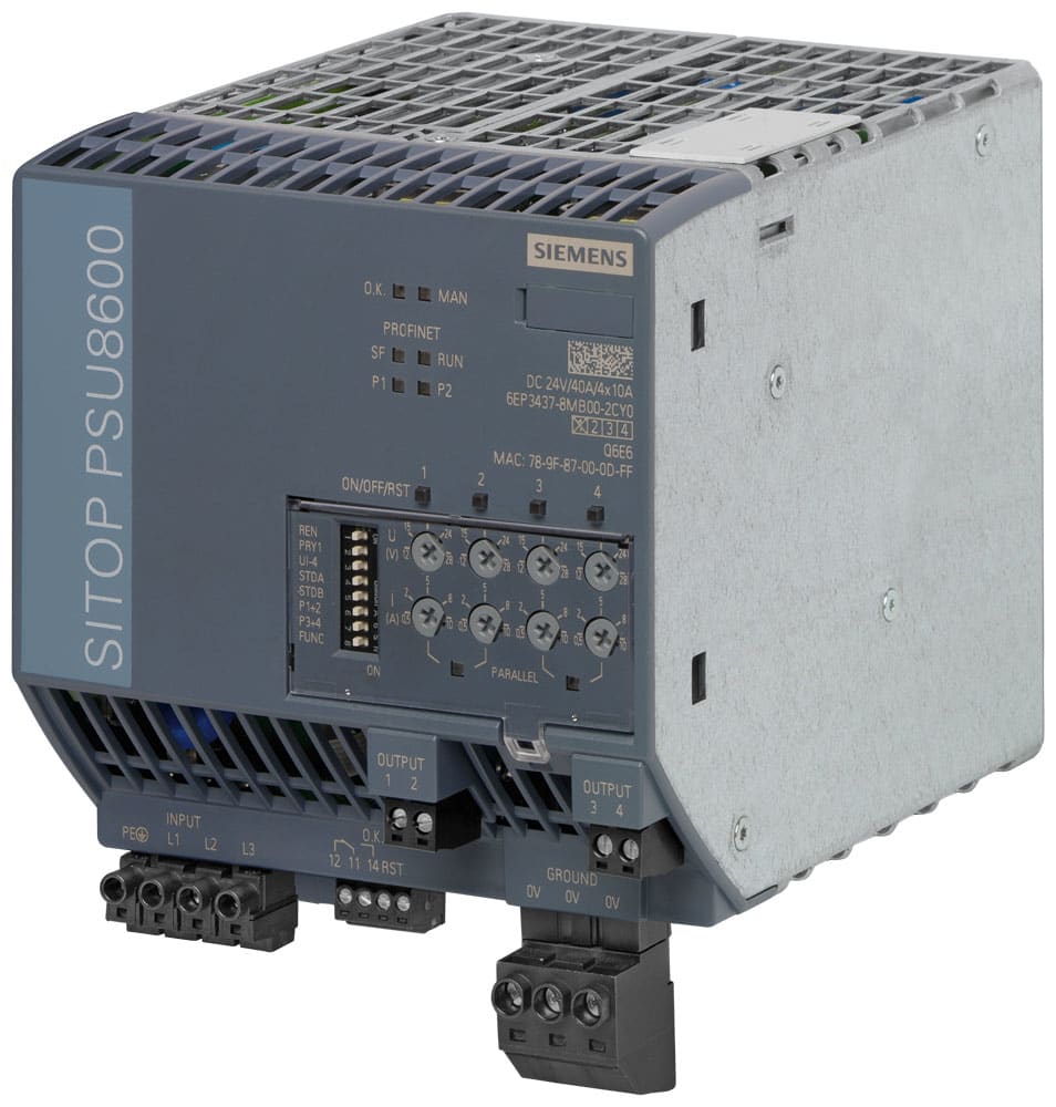 SIEMENS - SIE6EP34378MB002CY0 SITOP PSU8600 40A/4X10A PN