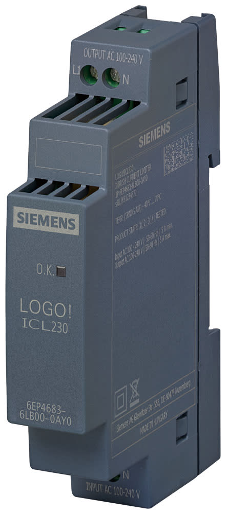 SIEMENS - SIE6EP46836LB000AY0 LOGO! ICL230/1AC100-240V/5A