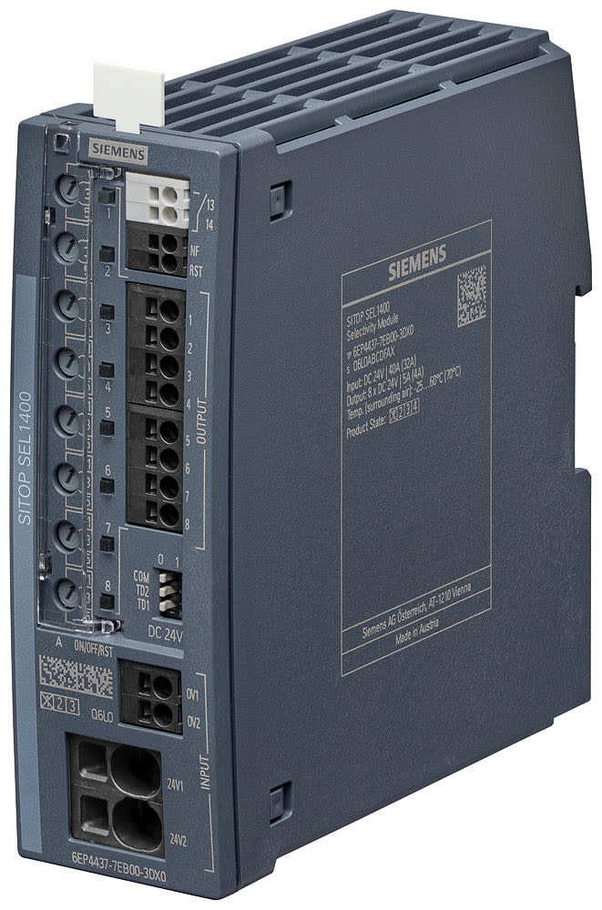 SIEMENS - SIE6EP44377EB003DX0 SITOP SEL1400 SELEKTIVITY MODUL 8* 5A