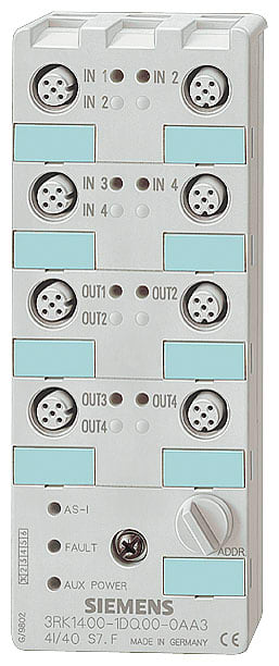 SIEMENS - SIE3RK24001FQ030AA3 MOD AS-I 4E-3A - A-B, K60 IP67,M12-YI