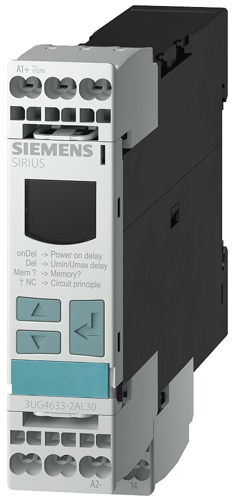 SIEMENS - SIE3UG46332AL30 Relè di controllo, digitale, controllo di tensione, 22,5 mm AC/DC 17 ... 275 V