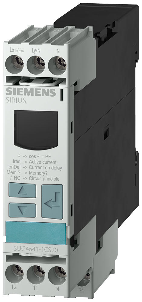 SIEMENS - SIE3UG46411CS20 Relè di controllo, digitale, controllo di fattore di potenza e di corrente AC 90 ... 690 V