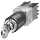 SIEMENS - SIE3SB22024LB01 Selettore a chiave CES, 16 mm, rotondo, in plastica