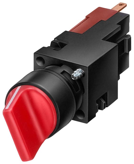 SIEMENS - SIE3SB22102DC01 SEL LEVA 3POS.PERM ROSSO 1L-1R 16MM