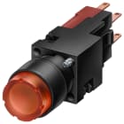SIEMENS - SIE3SB22020LB01 Pulsante, 16 mm, rotondo, in plastica, colore nero