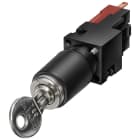 SIEMENS - SIE3SB22104PA01 Selettore a chiave CES, 16 mm, rotondo, in plastica