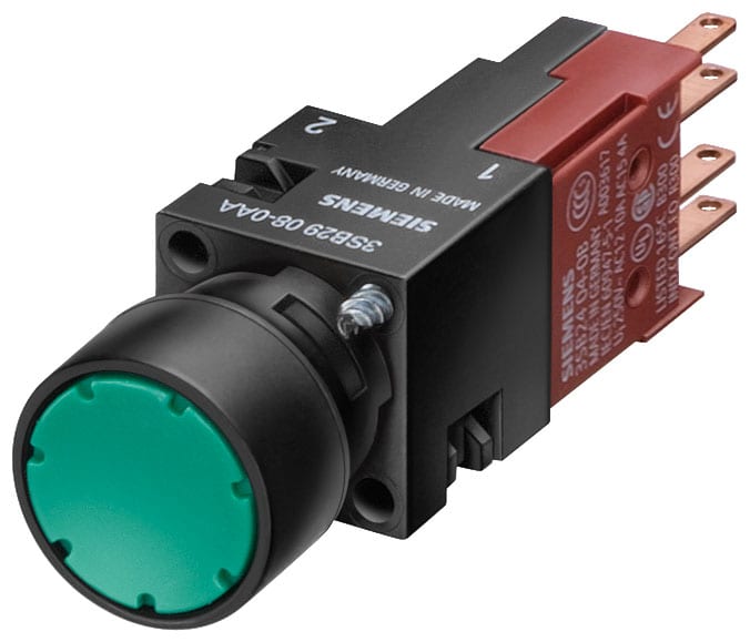 SIEMENS - SIE3SB22020AF01 PULS PIATTO BLU 1L 16MM