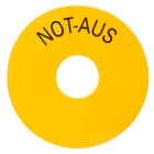 SIEMENS - SIE3SB29082AK TARGHETTA GIALLA EMERGENZA NOT AUS