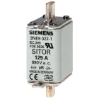 SIEMENS - SIE3NE80151 Cartuccia fusibile SITOR, con contatti a coltello, NH00, In: 25 A, gR, Un AC: 690 V
