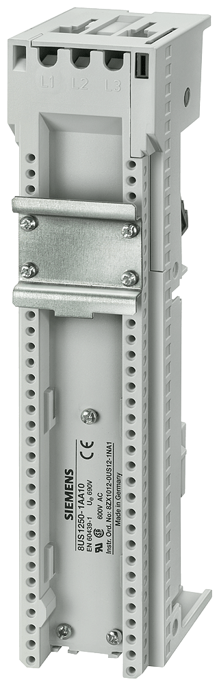 SIEMENS - SIE8US12501AA10 Sistema di sbarre collettrici interasse sbarre 60 mm, portapparecchi, larghezza: 45 mm