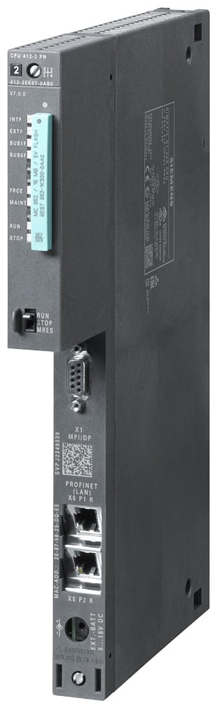 SIEMENS - SIE6ES74122EK070AB0 CPU412-2 PN, 1 MB, 2 SCHNITTSTELLEN