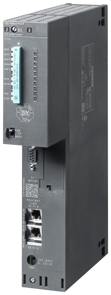 SIEMENS - SIE6ES74163FS070AB0 SIMATIC S7-400 CPU 416F-3 PN/DP 16 MB