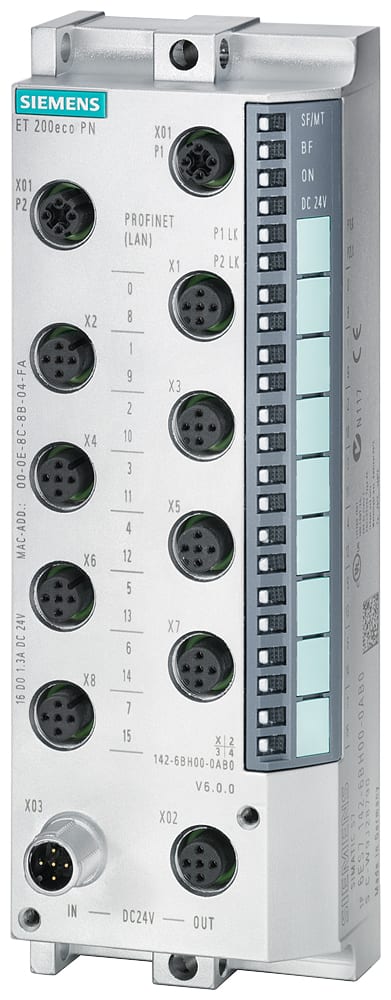 SIEMENS - SIE6ES71476BG000AB0 ET200ECO PN, 8 DIO, DC24V/1,3A, 8XM12