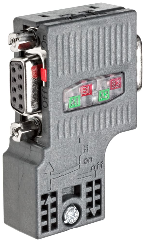SIEMENS - SIE6ES79720BB520XA0 SIMATIC DP Connettore PROFIBUS RS 485, FastConnect, con presa PG, 90°