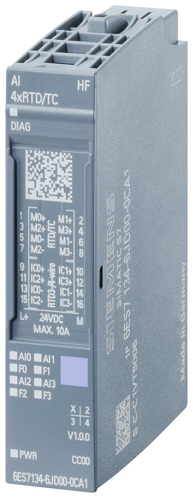 SIEMENS - SIE6ES71346JD002CA1 ET 200SP, AI 4XRTD/TC 2-/3-/4-WIRE, PU10