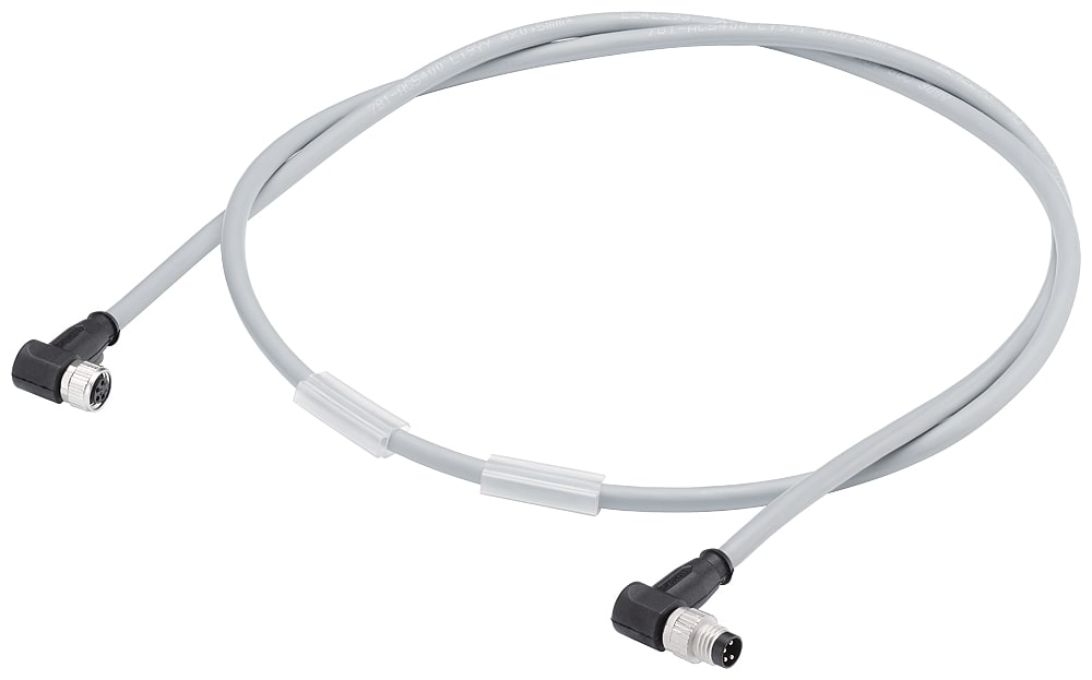 SIEMENS - SIE6ES71942LH501AB0 POWER CABLE M8, ANGLED, 5,0M