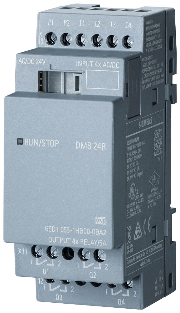 SIEMENS - SIE6ED10551HB000BA2 LOGO! DM8 24R per LOGO! 8